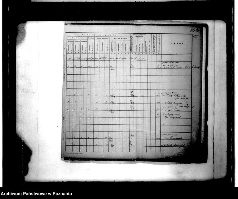 Obraz 19 z jednostki "Parcelacja instytucjonalna /wykaz obejmujący teren powiatu jarocińskiego"