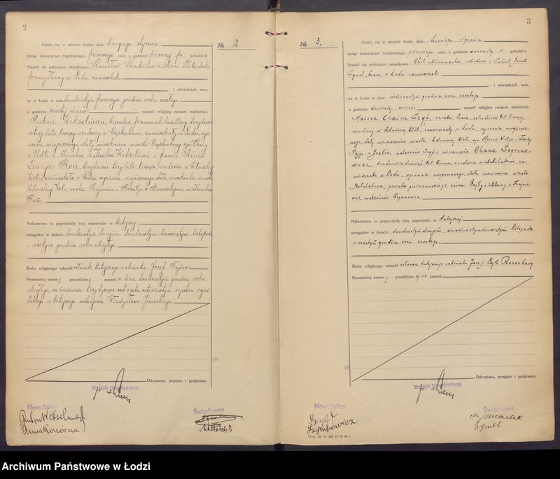 Obraz 4 z jednostki "Akta małżeństw od numeru 1 do numeru 700"