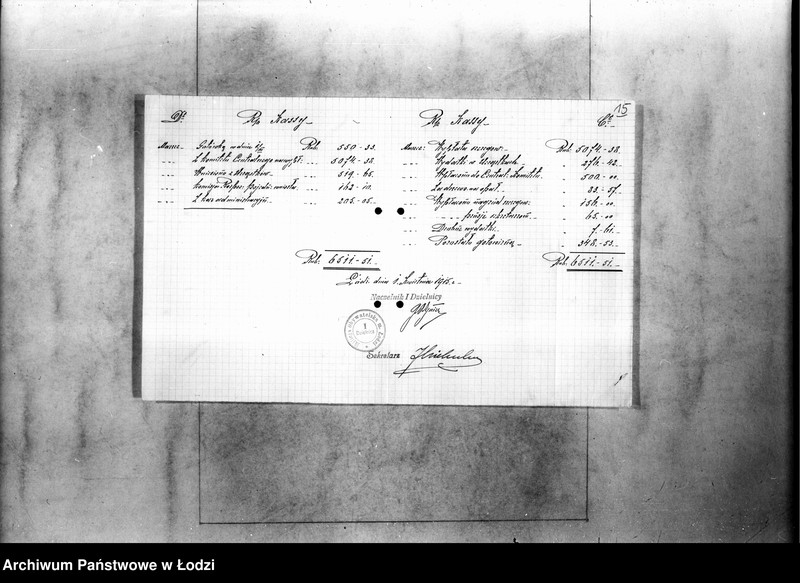 Obraz 18 z jednostki "Raporty kasowe dzielnic I,II,III Milicji Obywatelskiej"