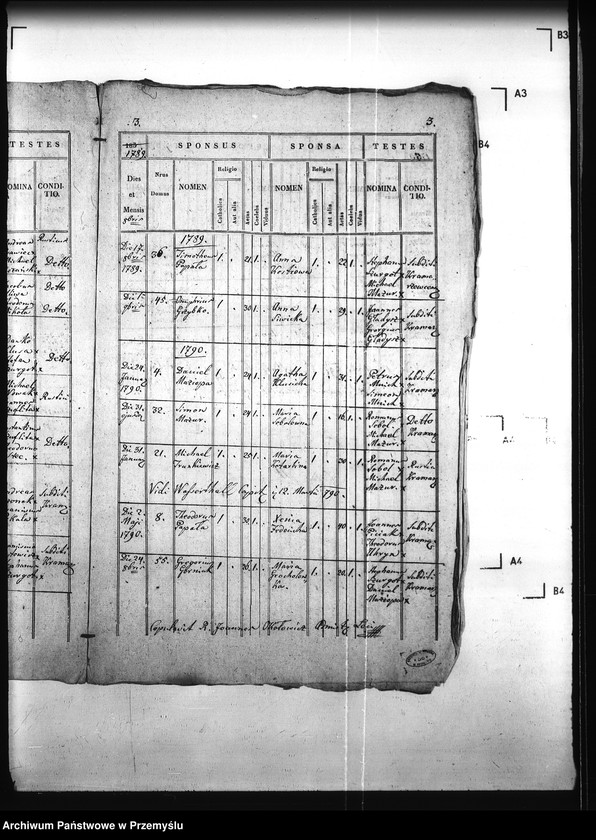 Obraz 7 z jednostki "[Kopie ksiąg metrykalnych parafii Kramarzówka (dekanat Pruchnik)]"