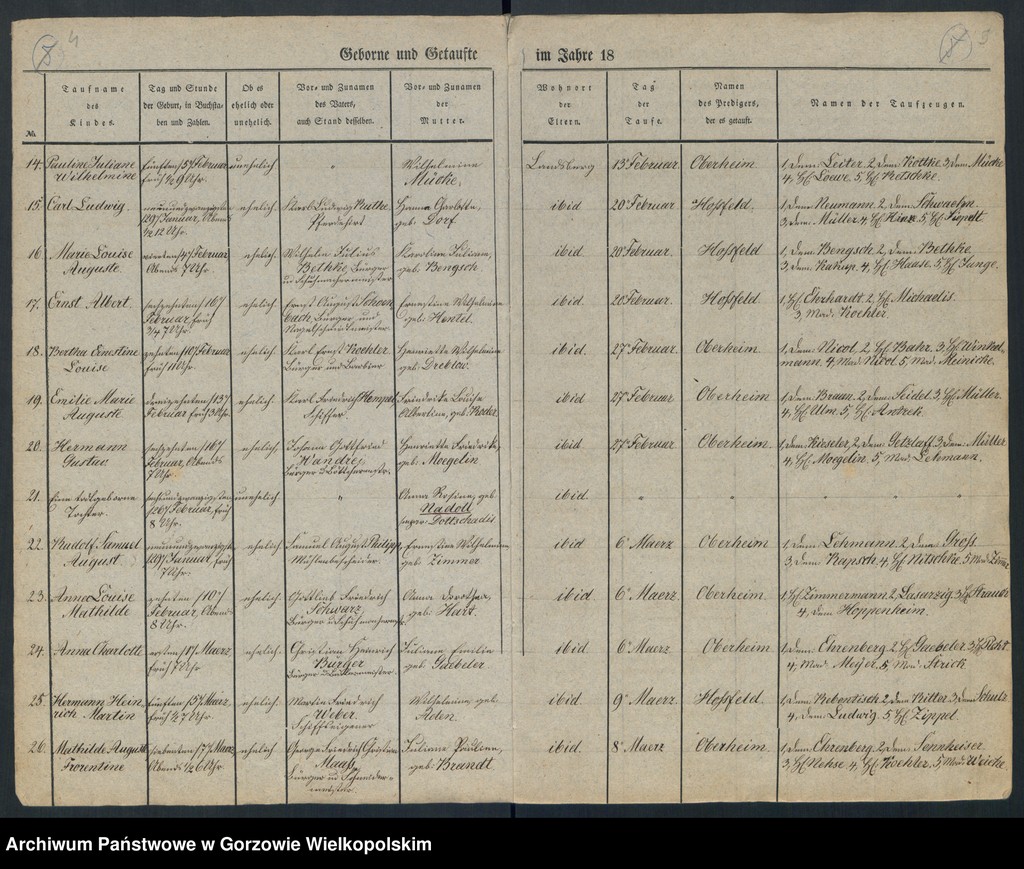 image.from.unit.number "Duplikate der Kirchenbücher der Parochie der Hauptkirche zu Landsberg an der Warthe (zawiera także księgę zgonów Konkordien Kirche z 1842 r.)"