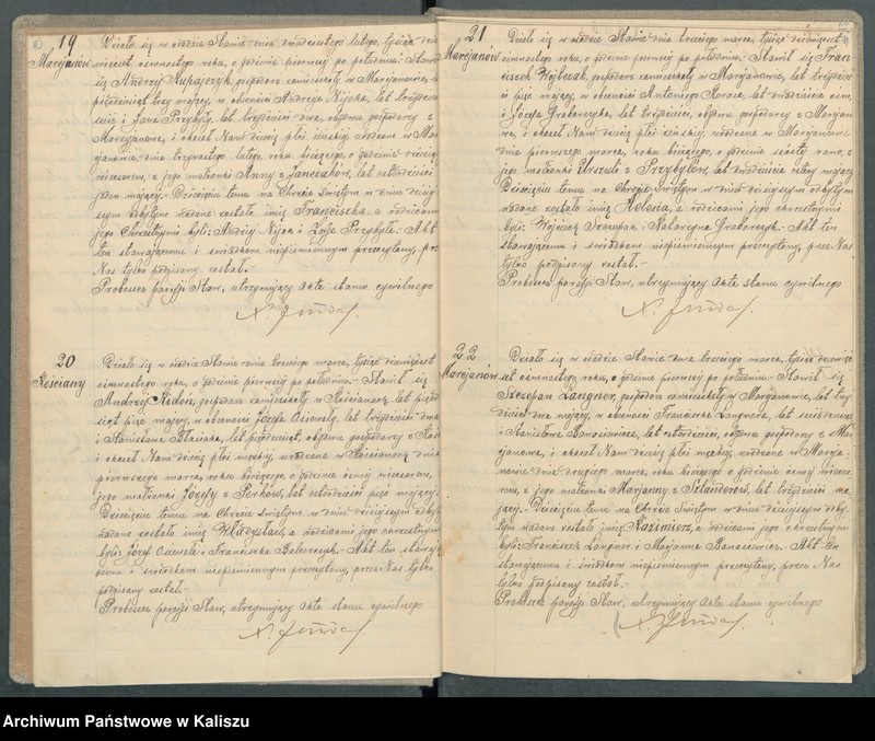 Obraz 9 z jednostki "Księga urodzeń, małżeństw, zgonów (duplikat)"