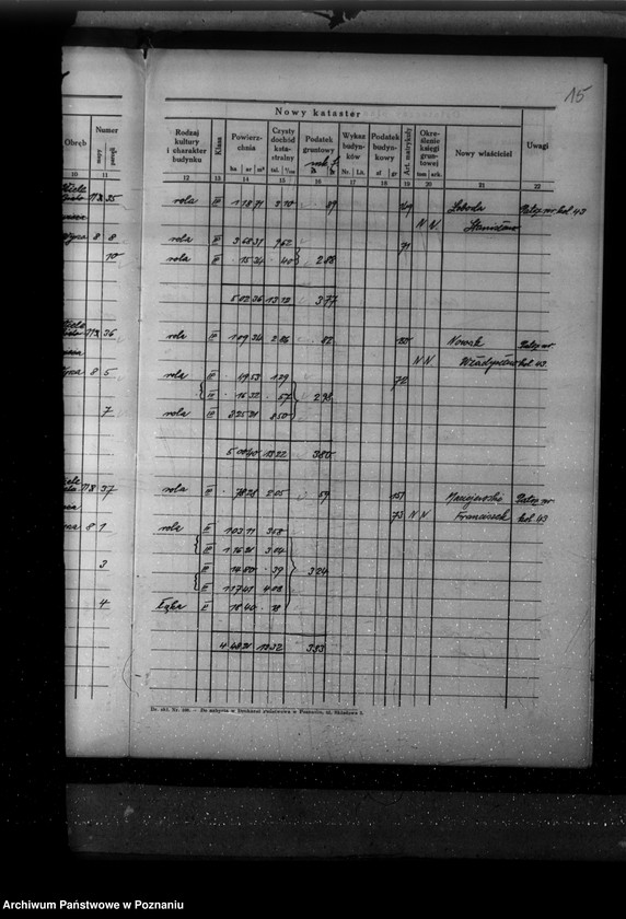 Obraz 19 z jednostki "Ostateczny plan dzielczy i nowy kataster majątku Wyrza i Białowieża powiatu wyrzyskiego"