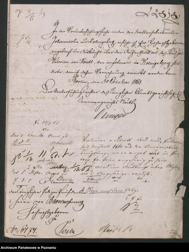 Obraz 6 z jednostki "A. betr. Valerian von Reutt, Stud. med. Freifrau von Richthofen geboren von Odjezierska, Josef Rogalewicz und Marie von Rogucka"