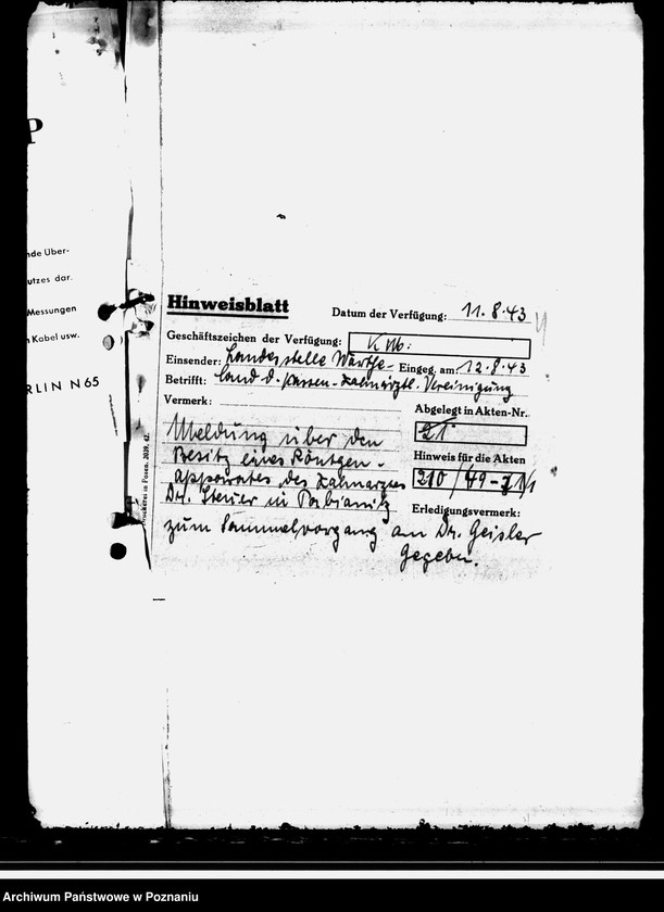 Obraz 8 z jednostki "Einsatz der Röntgenapparte"