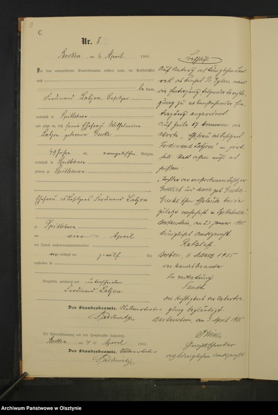 image.from.unit.number "Sterbe-Neben-Register Nr 1 - 25"