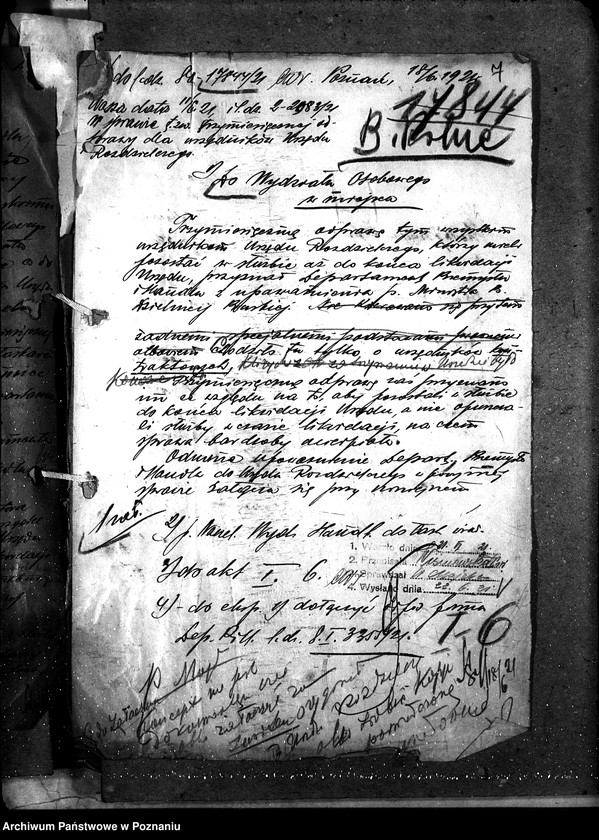 Obraz 11 z jednostki "Departament Przemysłu i Handlu [sprawy osobowe urzędników departamentu]"