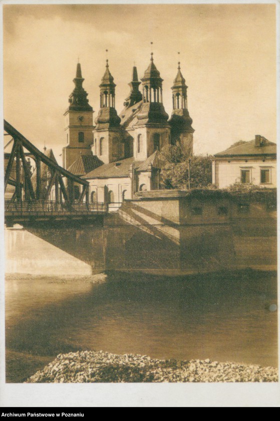 Obraz 1 z jednostki "Poznań - most łączący Śródkę z Ostrowem Tumskim, lata 20-te XX wieku"