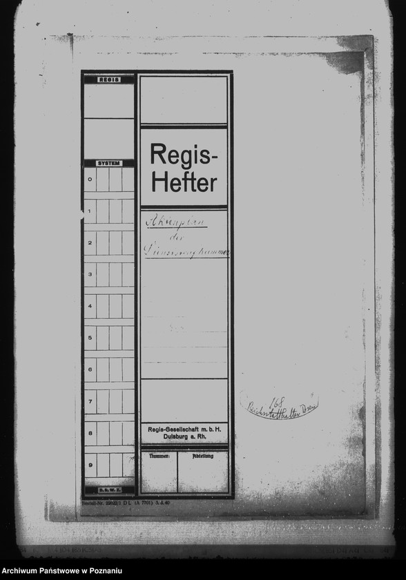 Obraz 4 z jednostki "Aktenplan der Dienststrafkammer"