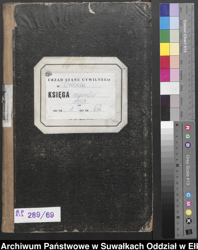 image.from.unit.number "Sterbe-Neben-Register des Preussischen Standes-Amtes Orlowen Kreis Lötzen"