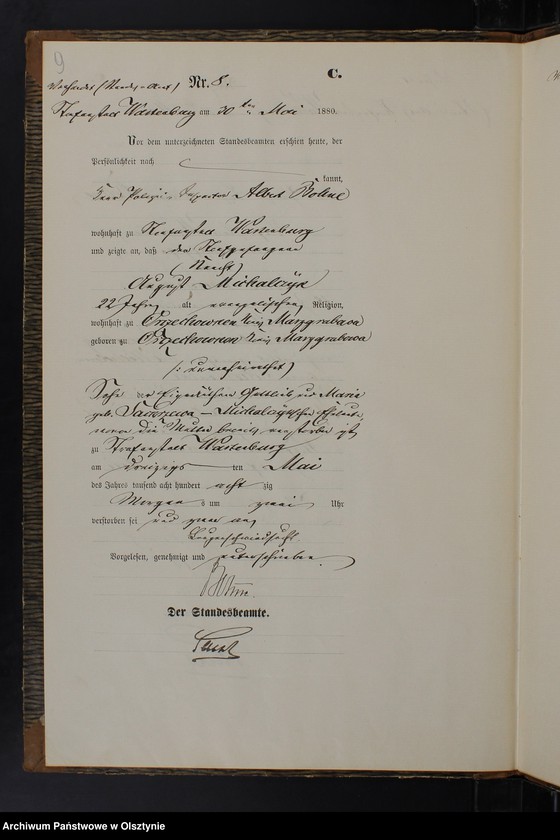 image.from.unit.number "Sterbe-Haupt-Register Nr 1 - 21"