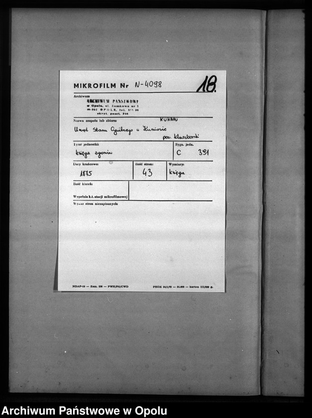 Obraz 3 z jednostki "Sterbe-Neben-Register Standesamts Kuhnau pro 1875"