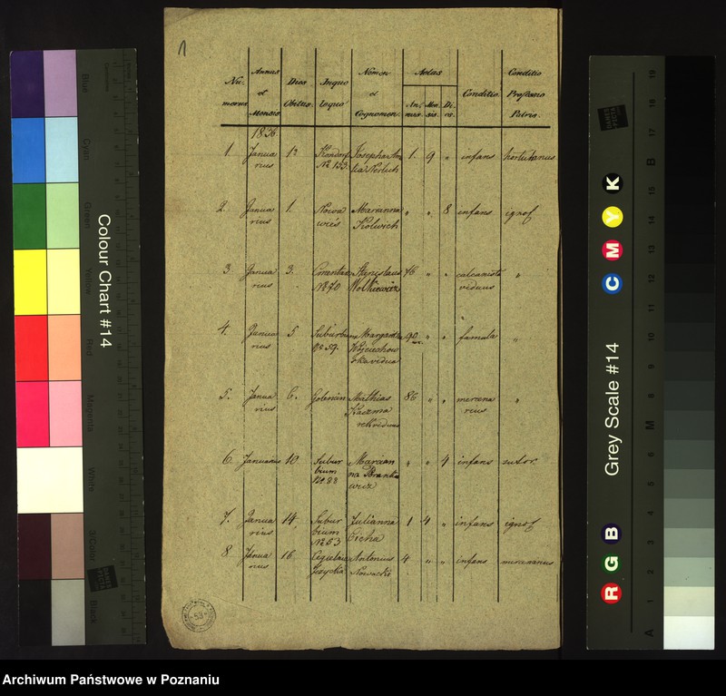 Obraz 3 z jednostki "Księga zgonów"