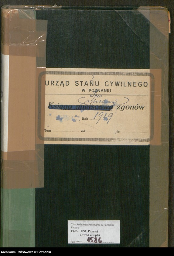 Obraz 2 z jednostki "Spis alfabetyczny zgonów za 1929"