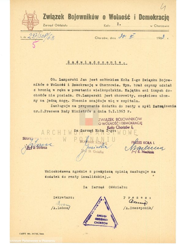 Obraz 18 z jednostki "Życiorysy powstańców wielkopolskich: L - tom l /Lamperski Jan - Lewandowski Michał/."