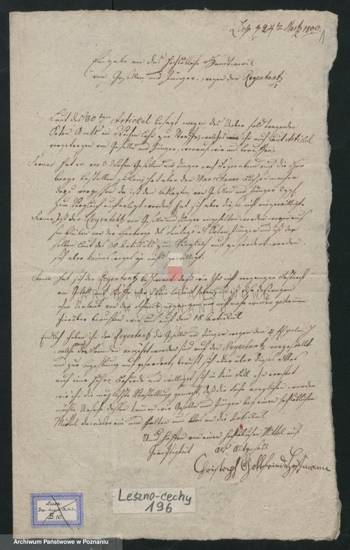 Obraz 2 z jednostki "[Protokół o zachowaniu się czeladników w stosunku do Regentantz`a]"