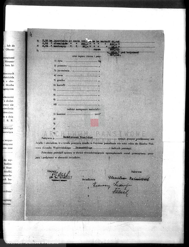 Obraz 8 z jednostki "/Deklaracje w sprawie przyjęcia warunków nabycia działki z parcelacji majątku Uścikowo w powiecie żnińskim"