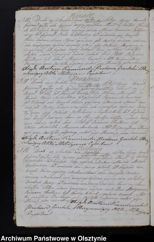 image.from.unit.number "Duplikat Aktów Urodzenia, Zaślubień, Zeyścia z Roku 1855 z Parafij Grzebskiey"