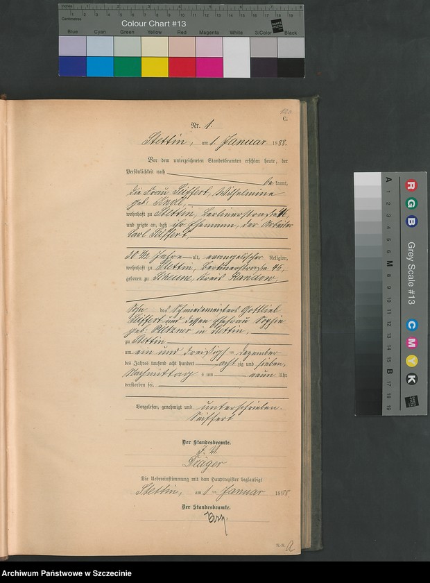 Obraz 4 z jednostki "Sterbe-Register (Neben-Register) Band I"