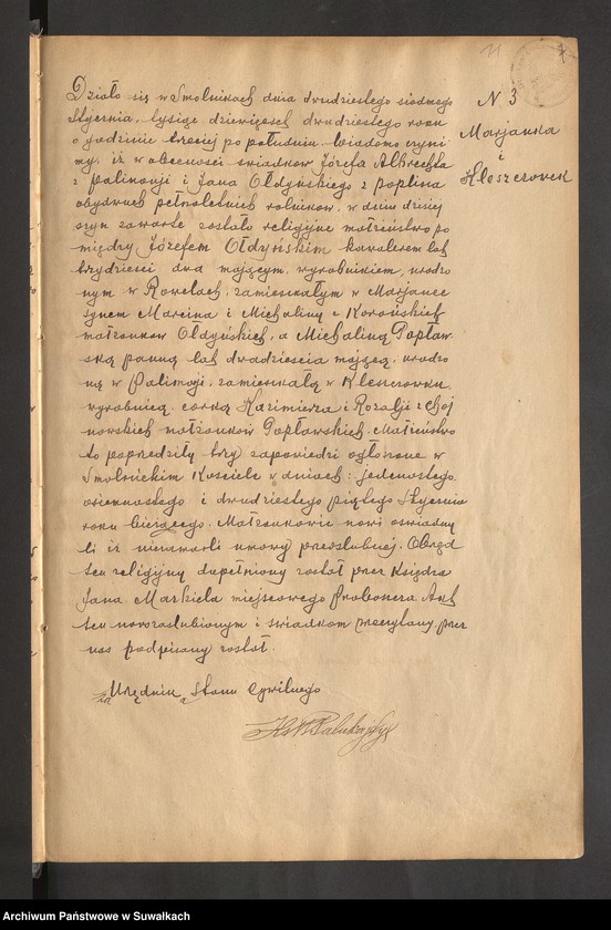 image.from.unit.number "Księga akt małżeństw par. Smolniki za 1919-29 r."