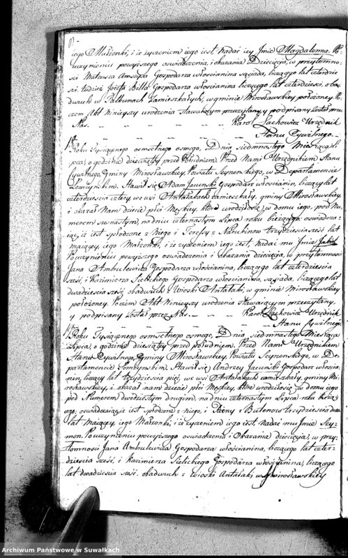 image.from.team "Akta stanu cywilnego parafii rzymskokatolickiej w Mirosławiu"