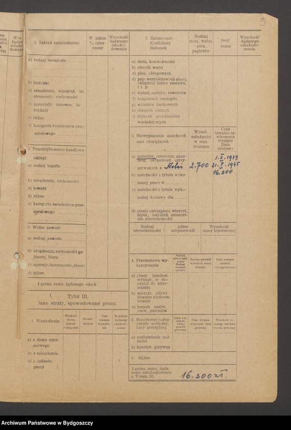 image.from.unit.number "Kwestionariusz dotyczący rejestracji szkód wojennych, nr 181-240"