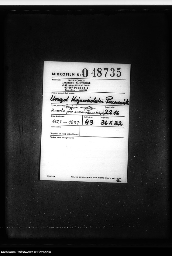 Obraz 2 z jednostki "Przejęcie majątku Rucewko powiat inowrocławski"