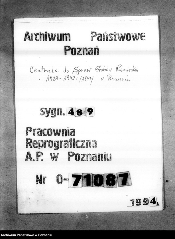 Obraz 2 z jednostki "Totenkartei I - P"