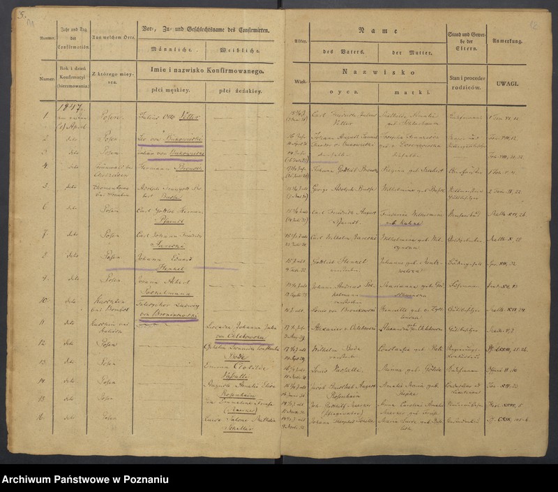 Obraz 9 z jednostki "Konfirmatenregister"