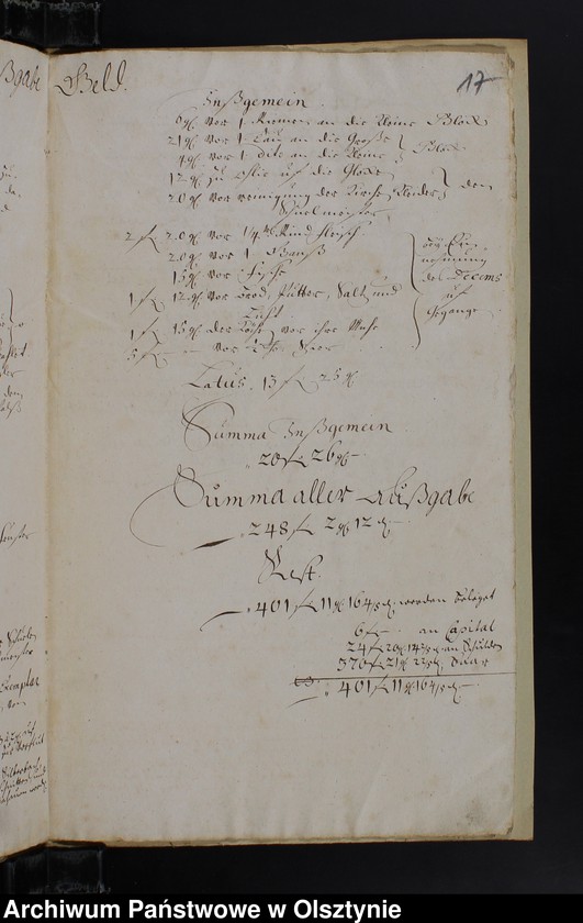 image.from.unit.number "Jahr Rechnung der Silberbachschen Kirchen"