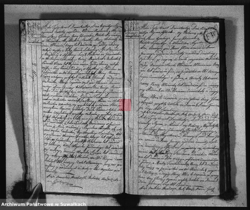 image.from.unit.number "Akta Urzędnika Stanu Cywilnego Zaszlubionych w Gminie Jeleniewskiey od Dnia 1go Mca Stycznia 1819, do ostatniego Grudnia tegoż Roku."