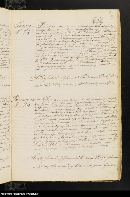 image.from.unit.number "Duplikat Aktow Stanu Cywilnego. Urodzonych, Zaślubionych i Zmarłych, z Parafii Janowiec z Roku 1863-go"