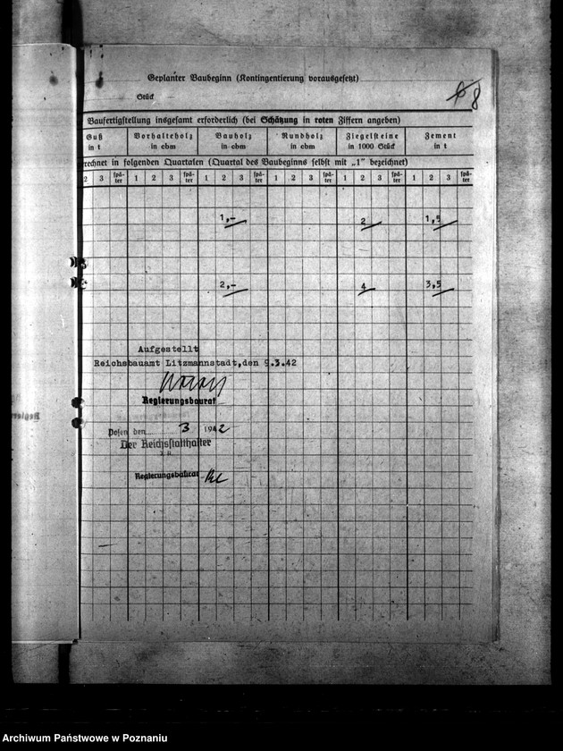 Obraz 13 z jednostki "Polizeigefängnisse - Litzmannstadt. Kutlausungsanlagen. Robert- Koch- Strasse, Radegast"