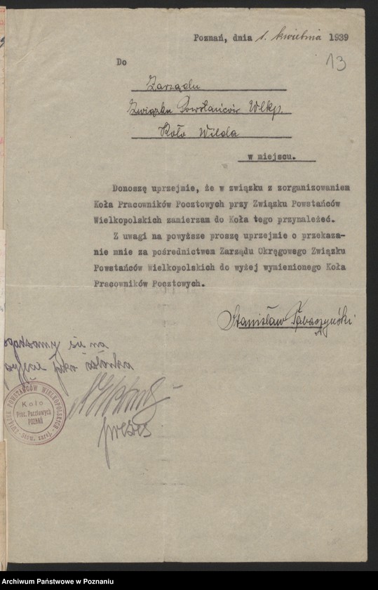 Obraz 18 z jednostki "Koło Pracowników Pocztowych - korespondencja."