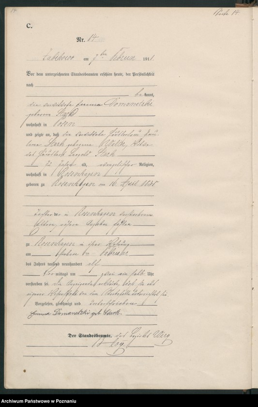 Obraz 17 z jednostki "Sterbe-Haupt-Register"