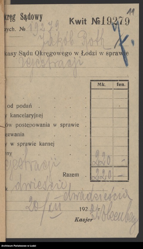 Obraz 13 z jednostki "Jakób Roth- sprzedaż galanteri"