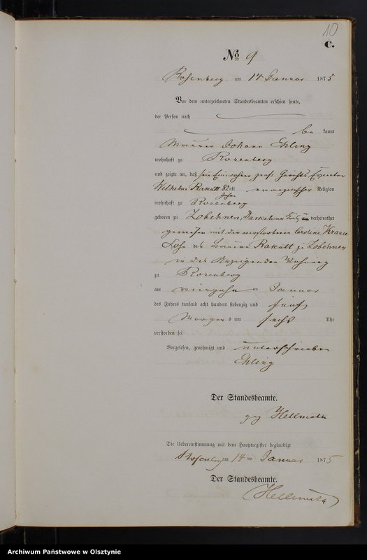 image.from.unit.number "Sterbe-Neben-Register Nr 1 - 133"