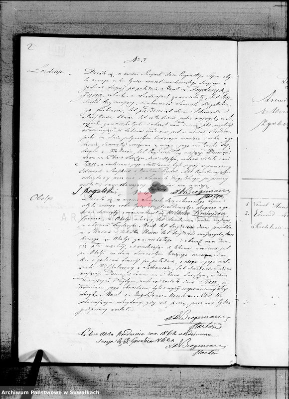 image.from.unit.number "Księga Duplikat do zapisywania aktów urodzenia, małżeństw i zejścia z Filiału Ewangelicko-Augsburgskiego w mieście Sereje za rok 1862"