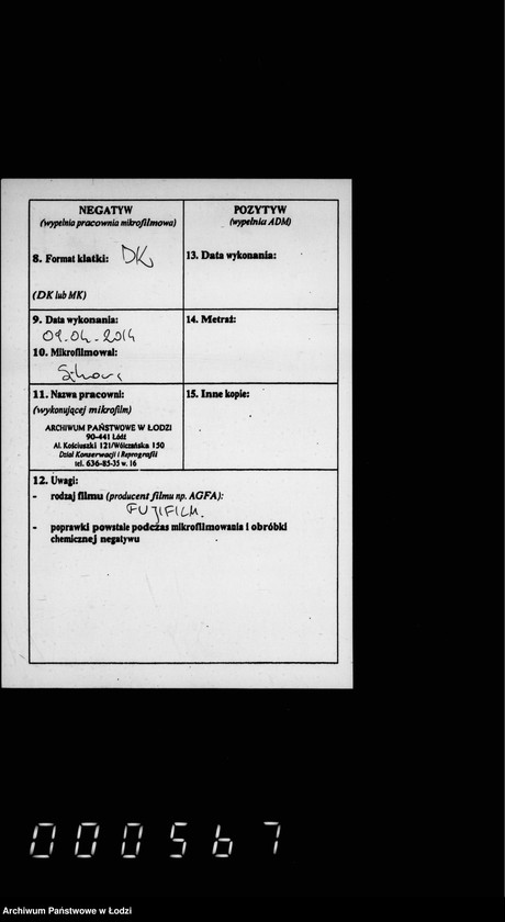 Obraz 3 z jednostki "O proizvodstve rabot po počinke zdanija cholernoj bol´nicy v gor. Lodzi"