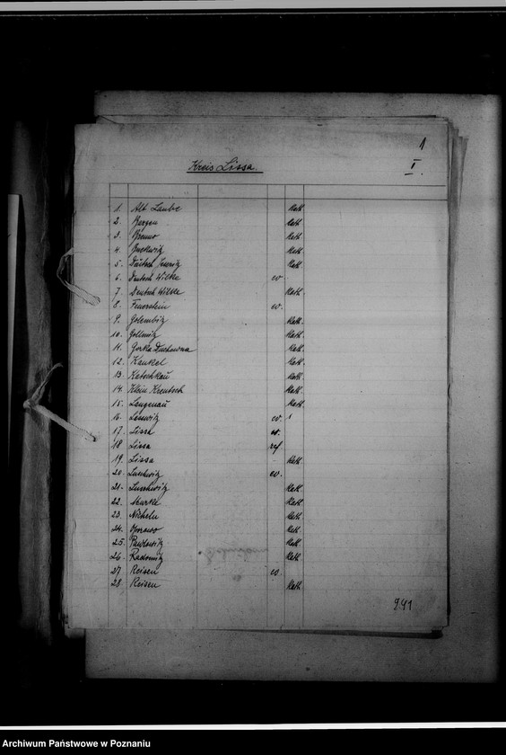 Obraz 5 z jednostki "Einziehungsprotokolle [ksiąg kościelnych] Kreis Lissa [powiat leszczyński]"