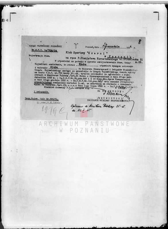 Obraz 12 z jednostki "/Klub Sportowy,,Czarni" w Poznaniu/"