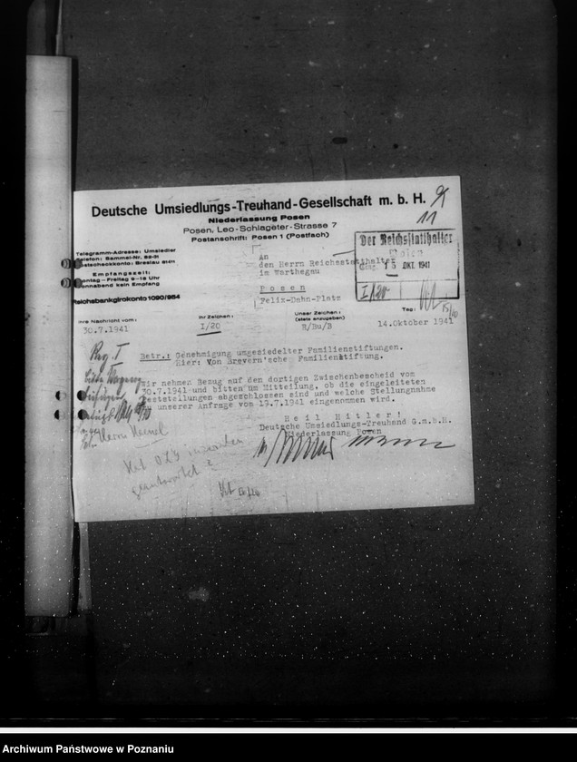 Obraz 15 z jednostki "Wiedererrichtung von ehemaligen baltischen Familienstiftungen"