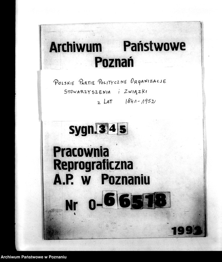 Obraz 1 z jednostki "Korespondencja Związku Strzeleckiego, sprawozdania, kwestionariusze ewidencyjne, rozkazy Komendy Powiatowej Związku Strzeleckiego w Koninie i podległych jej oddziałów"