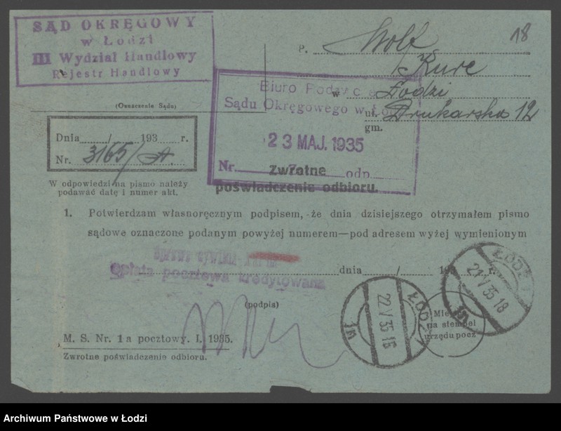 Obraz 20 z jednostki "Wolf Kurc- prowadzenie mechanicznej stolarni"