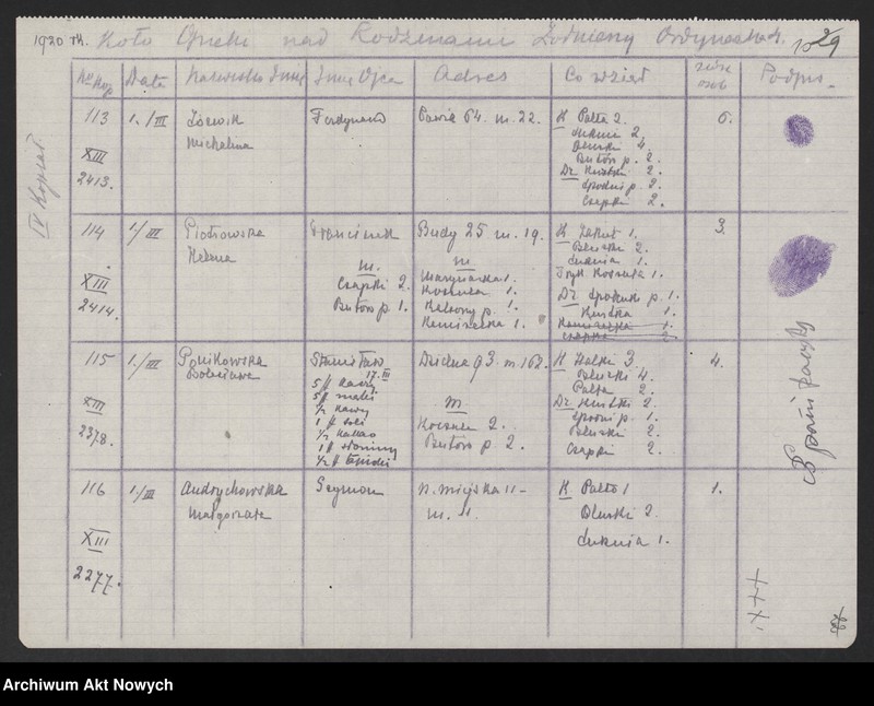 image.from.unit.number "Koło Opieki nad Rodzinami Żołnierzy w Warszawie (Pokwitowania)"