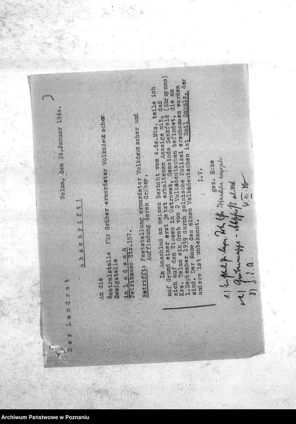 Obraz 7 z jednostki "Amtliche Meldungen Kreis Welun (Wieluń)"