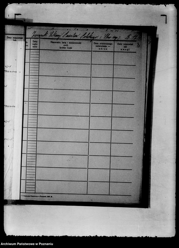 Obraz 8 z jednostki "Spisy spraw Wydziału Społeczno-Politycznego"