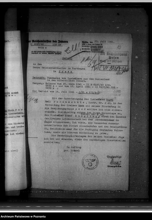 Obraz 16 z jednostki "Übernahme der Rückwanderer in den öffentlichen Dienst"