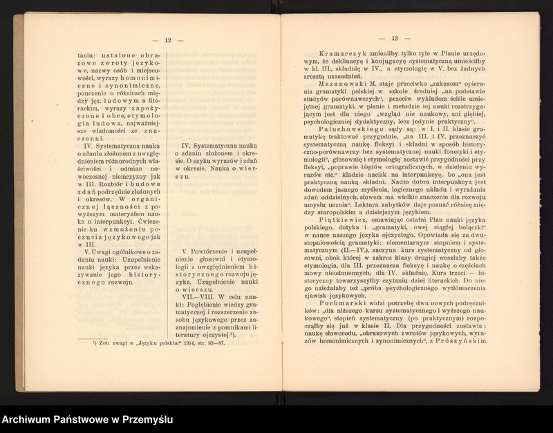 image.from.unit.number "IX Sprawozdanie Dyrekcji C.K. Gimnazjum V. w Krakowie za rok szkolny 1914/15"