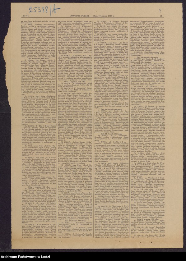 Obraz 10 z jednostki "Hersz Moszek Librach- przemysł wełniany i półwełniany w Zgierzu"